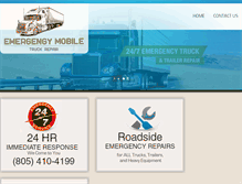 Tablet Screenshot of emergencymobiletruckrepair.com